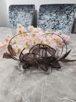 J Bees Millinery Brown Comb Feather Fascinator