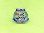2011 BUSH Irish Motorcycle Road Racing Club bike enamel badge pin