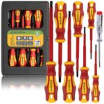 BLOSTM Insulated Screwdriver Set 8pcs VDE 1000V Electrical Magnetic Tips