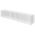 Gabion Raised Bed Stone Basket Wall Stone Basket Cage Galvanised Steel vidaXL