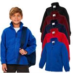 Kids Micro Fleece Jacket Warm Breathable Zip Pockets Ages 2-13 (Buy 2 for £21)