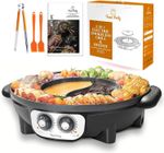 Hot Pot Electric with BBQ Grill Hotpot Chinese Pot Cooker 220V 2200W 2.5L