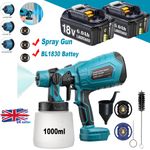 For Makita 18V Spray Gun Paint Sprayer Wall Fence Electric Gun /Cordless Battery