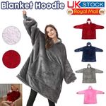 Fleece Hoodie Snuggle Blanket Oversized Super Soft Oodie Warm Hooded Nightwear*-