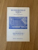 RARE 1967 Huddersfield Town Kilmarnock Friendly Programme Good Condition