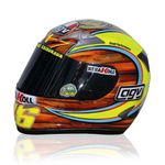 Valentino Rossi VR46 1:5 Scale Moto GP Mini Helmet Mugello 2004