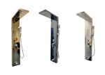 Manual Thermostatic Shower Panel Tower 48 Body Jets Waterfall Bath Spout 5 in 1