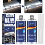 2PACK Metal Repair Paste AB Casting Repair Glue Industrial Heat Cold Weld 50ml