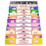 Satya Incense Sticks Genuine Assorted Mixed Scents Home Office Fragrance 12 Pack