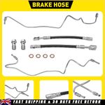 2X REAR BRAKE HOSE METAL PIPE FOR VW GOLF MK4 / NEW BEETLE / AUDI A3 TT / SEAT