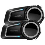 2x FX7 Motorcycle Bluetooth Headset 10 Riders Group Mesh Helmet Intercom 2000m
