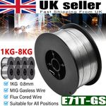 1KG-8KG Gasless Welding Wire MIG Flux Cored Wires Reel Spool Roll 0.8mm E71T-GS
