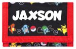 Pokemon Personalised Wallet for Kids Perfect Christmas Present for Boys Zipped
