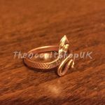 Copper Snake Ring Adjustable Chakra Nagini Hippy Boho Karma Celtic Gothic Wicca