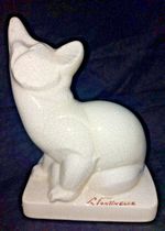 L Fontinelle Fox  French Art Deco Made in France Fox Figure ornament.