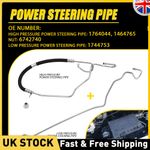 For Ford Transit MK7 2.2 FWD High & Low Pressure Power Steering Pipe+Nut 2006-14