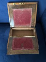 Antique Small Walnut Writing Slope 1894 - Working Lock - Requires Minor Repairs