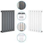 Radiator Horizontal Single Flat Panel Designer Slimline Rad Anthracite White UK