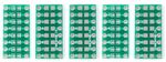 5 x SMT SMD 0805 / 0603 / 0402 to DIP Adapter Board Converter Double Sided PCB