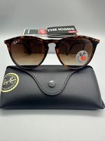 Ray-Ban Erika Tortoise Brown Polarized Women's Sunglasses RB4171 710/T5 54
