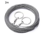 Pocket sized stainless steel Wire Saw, for Bushcraft, hiking and wild camping 