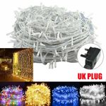 100-500LED Fairy Lights Garden Lights Mains Powered Outdoor Lights String 10-50m