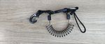 scuba diving quick-release camera/torch/gear coil lanyard