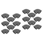 16Pcs Iron Hose Connector Elbow Joint Durable Hose Fittings Replacement for Lamp