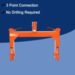 3 Point Quick Hitch Adapter Attachment For Category 1, 2 Tractor UK Shop 3000lbs