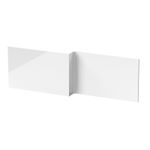 Nuie 1700mm Wood L-Shaped Front Bath Panel Modern Bathroom Tub Cover Panel