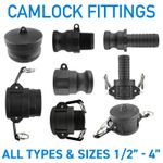 Polypropylene camlock fittings for layflat hose – all sizes & types, best prices