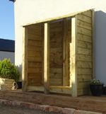 Log Store 4ft/6ft - Width 1460mm x Height 1260 / 1800mm x Depth 880mm