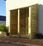 Log Store 4ft/6ft - Width 1460mm x Height 1260 / 1800mm x Depth 880mm