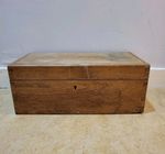 Large Antique Wooden Writing Slope Carcass, In Need Of Complete Restoration