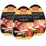 PEK Premium Gammon Ham 455g x 3 Tinned Cooked Ham Sandwiches Salads Value Pack