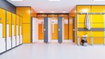 Commercial Triple Shower Toilet Cubicle Between Two Walls made to your sizes