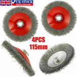 4PCS Stainless steel Wire Brush Wheel Metal Rust Removal Tool For Angle Grinder