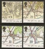 GB 1991 MNH SG 1578 - 1581 ORDNANCE SURVEY MAPS STAMP SET WITH FREE UK P&P