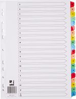 A-Z File Dividers A4 Document Organiser With Coloured Tabs A To Z