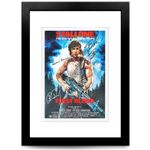 Rambo First Blood Movie Cast Signed Poster Print Picture Autograph Memorabilia