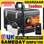 8kW 12V/24V/240V Toolbox Diesel Air Heater Bluetooth LCD For Garage Campervan UK