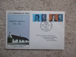 1966 ROBERT BURNS PLAIN FIRST DAY COVER WITH THE ALLOWAY SPECIAL HANDSTAMP