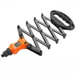 NEW HEAVY DUTY LAZY TONGUE TONG HAND RIVITER RIVET GUN POP RIVETER + 5 NOZZLES