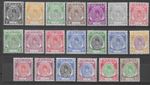 MALAYA-PERLIS 1951-55 20 of 21 VALUES MH/HMH. SG 7-20, 22-27. (G177)