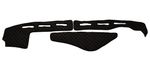 Black Eco Leather Dashboard Panel Mat for Renault T with sensor Day Cab RightHD