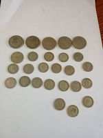 mixed coin lot UK x 26, kg5 to qe2