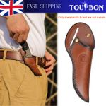 TOURBON Leather Hunting Fixed Blade Knife Sheath Knife Protective Belt Holster