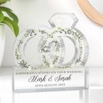 Personalised Wedding Gifts For Bride and Groom Congratulations Keepsake Present