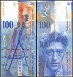 Switzerland 100 Francs, 2010, P-72i.1, UNC