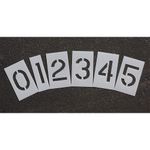 RAE STL-116-8020 Pavement Stencil,2 in,Number Kit,1/16 18E683